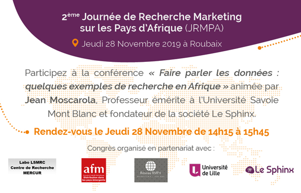 EVENT : 2ème Journée de Recherche Marketing sur les Pays d’Afrique