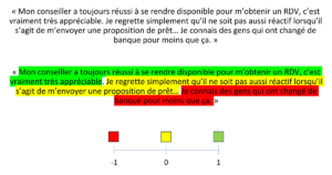 Analyse d'un avis client