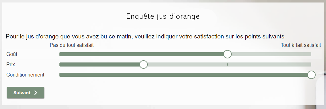 question fermée échelle